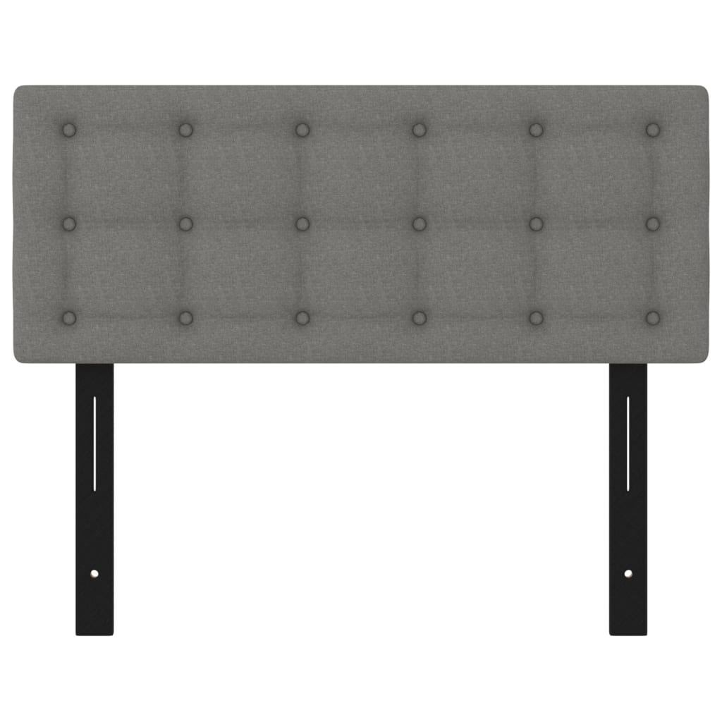 Testiera Grigio Scuro 100x5x78/88 cm in Tessuto
