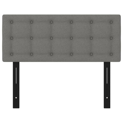 Testiera Grigio Scuro 100x5x78/88 cm in Tessuto