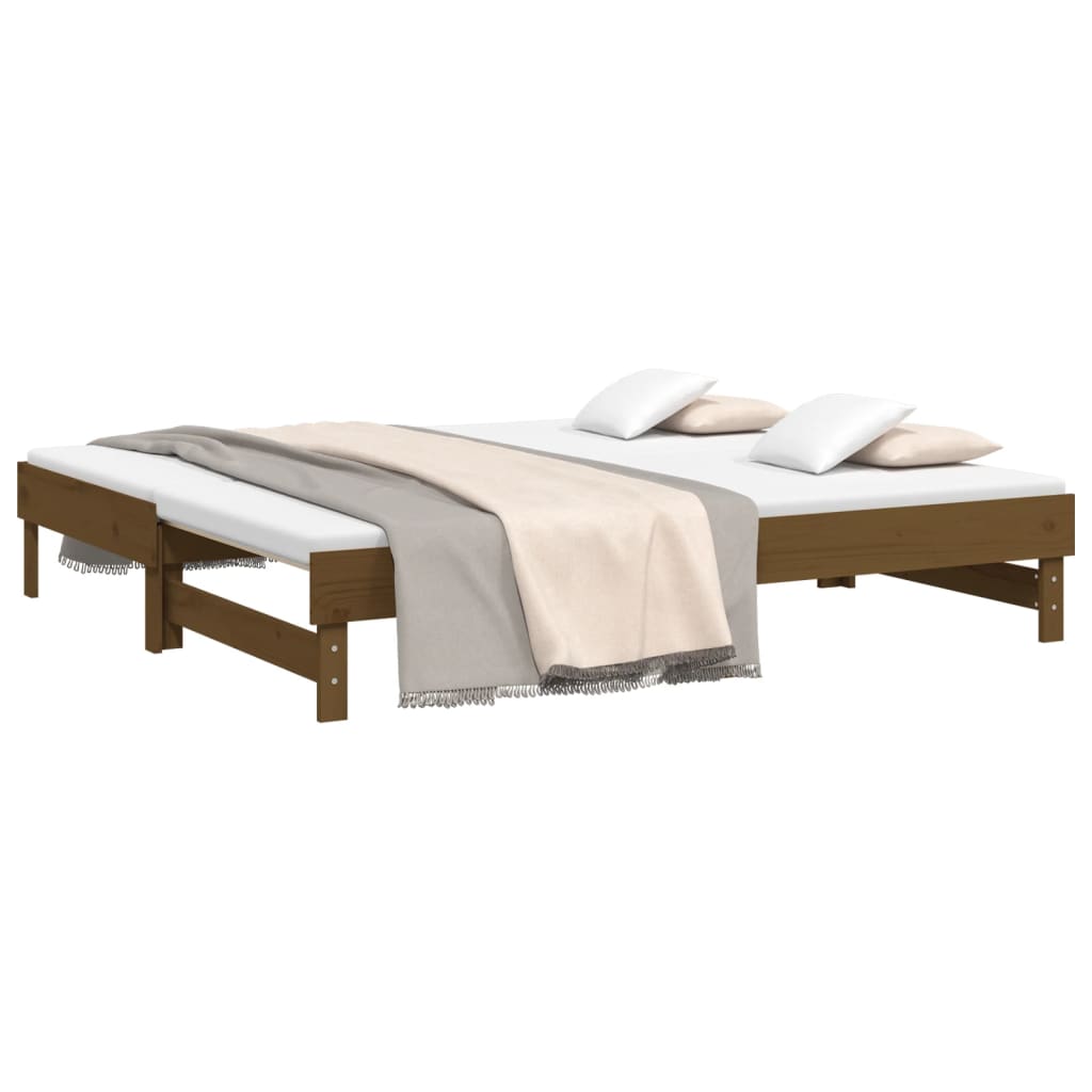 Dormeuse Estraibile Ambra 2x(90x190) cm Legno Massello di Pino
