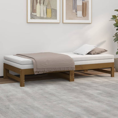 Dormeuse Estraibile Ambra 2x(90x190) cm Legno Massello di Pino