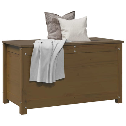 Contenitore Portaoggetti Ambra 80x40x45,5cm Legno Massello Pino