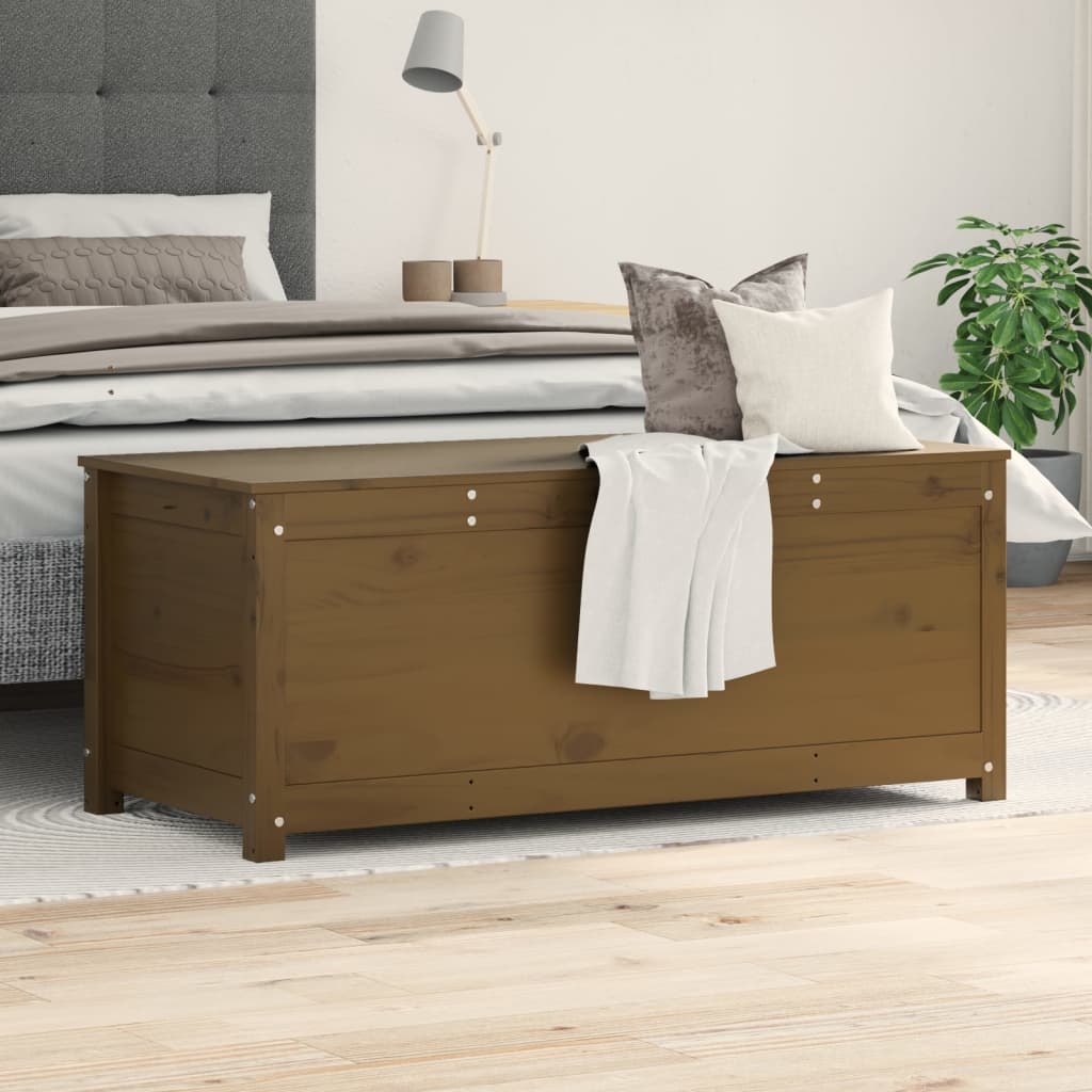 Contenitore Portaoggetti Ambra 110x50x45,5cm Massello di Pino