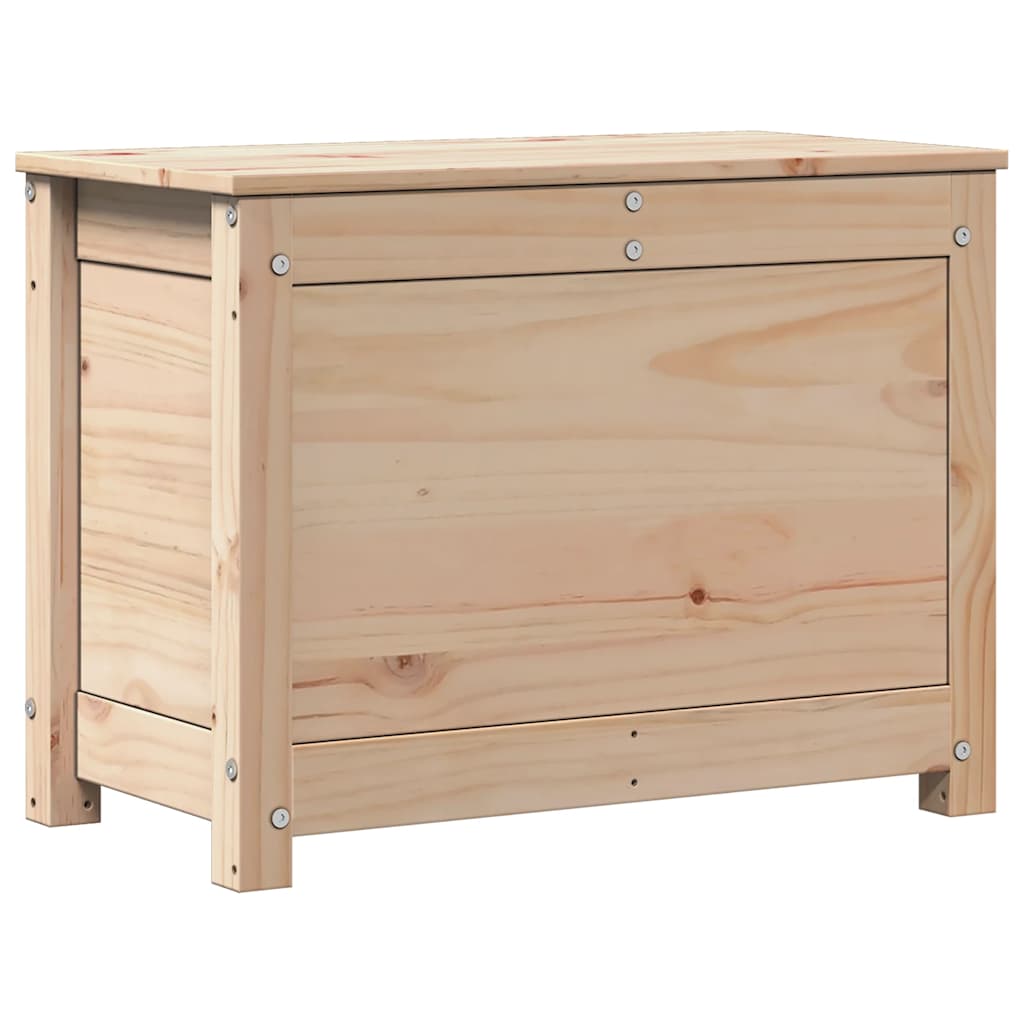Contenitore Portaoggetti 60x32x45,5 cm Legno Massello Pino