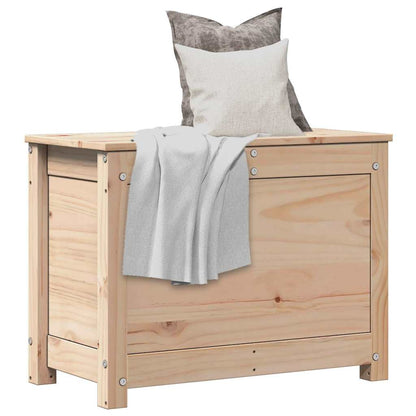 Contenitore Portaoggetti 60x32x45,5 cm Legno Massello Pino