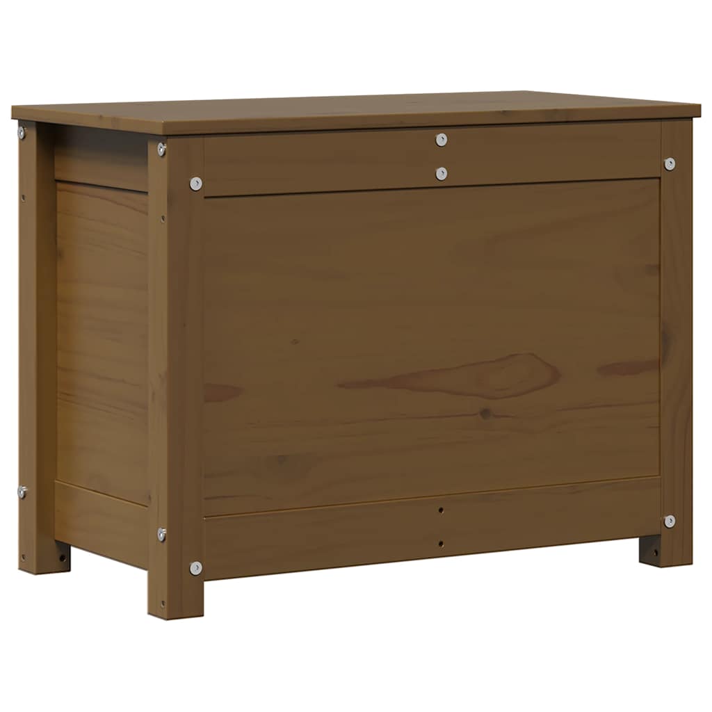 Contenitore Portaoggetti Ambra 60x32x45,5cm Legno Massello Pino