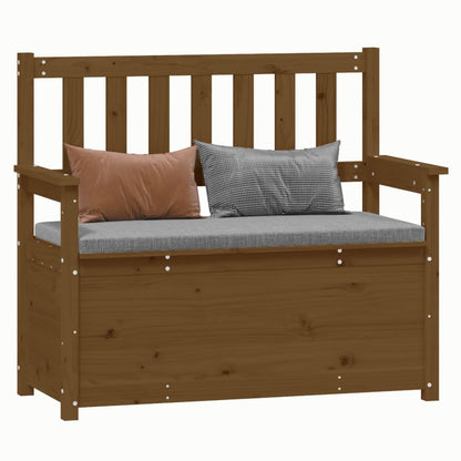 Panca Marrone Ambra 112,5x51,5x96,5cm in Legno Massello di Pino