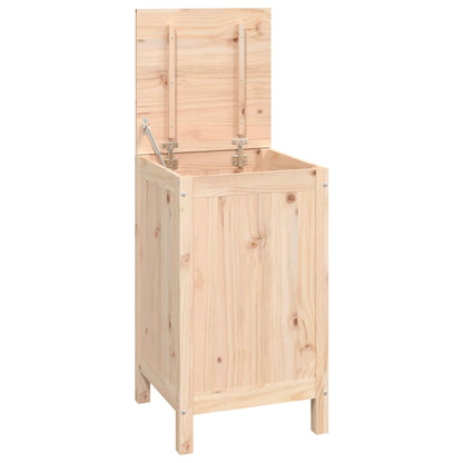 Contenitore per Bucato 44x44x76 cm Legno Massello Pino