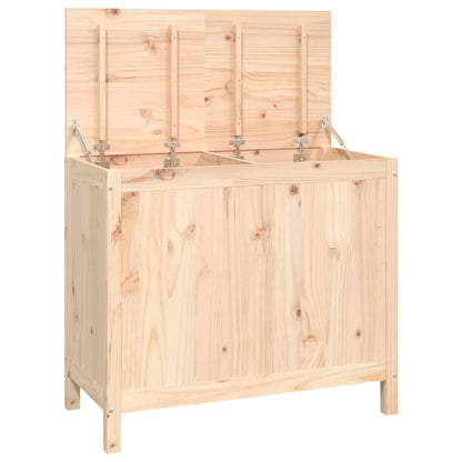 Contenitore per Bucato 88,5x44x76 cm Legno Massello Pino
