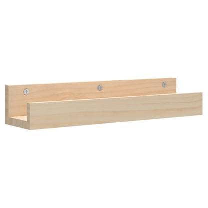 Mensole da Parete 2 pz 50x12x9cm in Legno Massello di Pino
