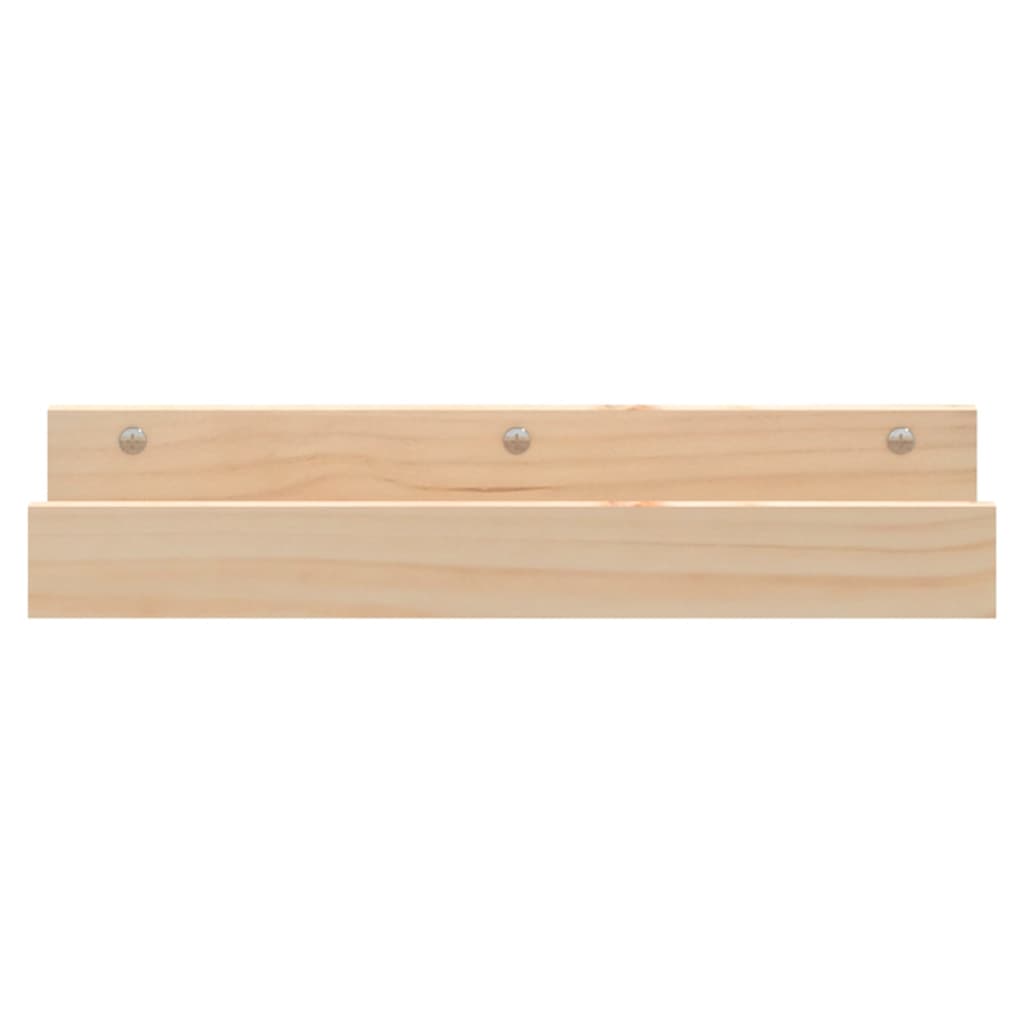 Mensole da Parete 2 pz 50x12x9cm in Legno Massello di Pino