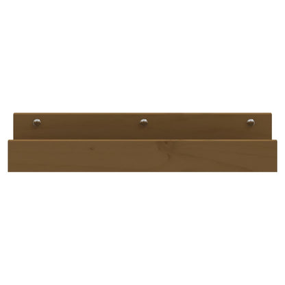 Mensole da Parete 2 pz Ambra 50x12x9cm Legno Massello di Pino
