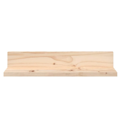 Mensole da Parete 2 pz 50x11x9cm in Legno Massello di Pino