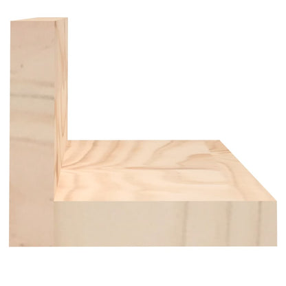 Mensole da Parete 2 pz 80x11x9cm in Legno Massello di Pino