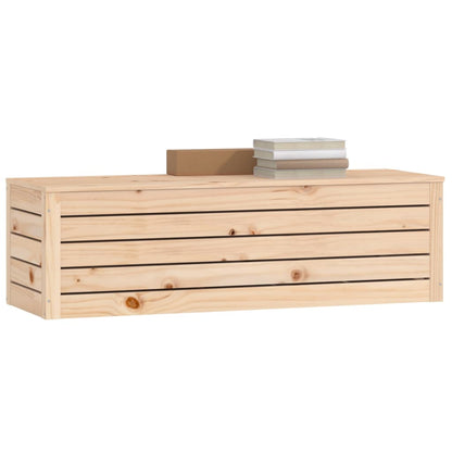 Contenitore Portaoggetti 109x36,5x33 cm Legno Massello Pino