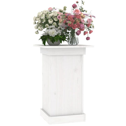 Portafiori bianco 40x40x60 cm in Legno Massello di Pino