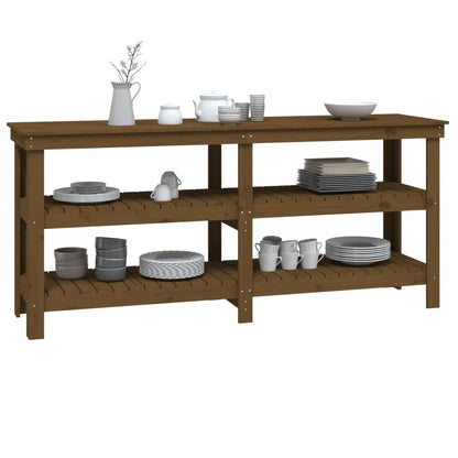 Banco da Lavoro Ambra 181x50x80 cm in Legno Massello di Pino