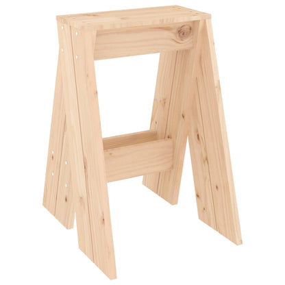 Sgabelli 2 pz 40x40x60 cm in Legno Massello di Pino