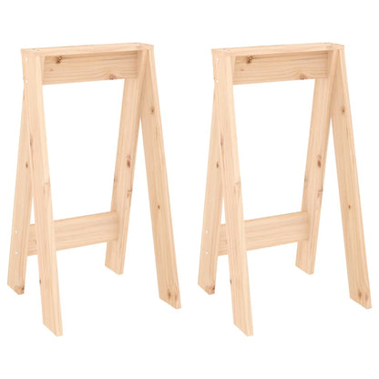 Sgabelli 2 pz 40x40x75 cm in Legno Massello di Pino