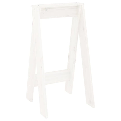 Sgabelli 2 pz Bianchi 40x40x75 cm in Legno Massello di Pino