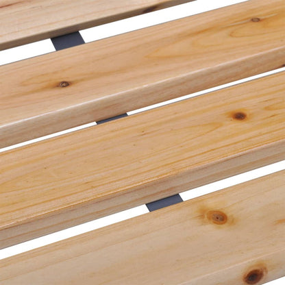 Panca da Giardino 112 cm in Legno Massello di Abete