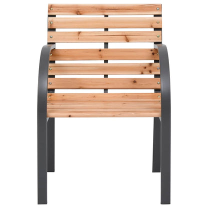 Sedie da Giardino 2 pz in Legno Massello di Abete