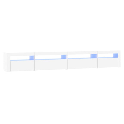 Mobile Porta TV con Luci LED Bianco 270x35x40 cm