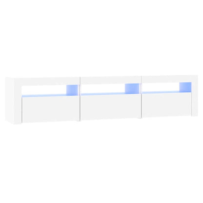 Mobile Porta TV con Luci LED Bianco 180x35x40 cm