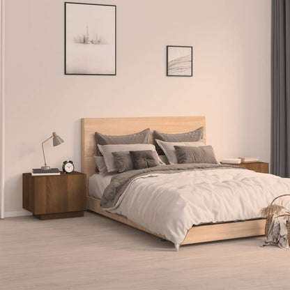 Comodino Rovere Marrone 100x35x40 cm Legno Multistrato