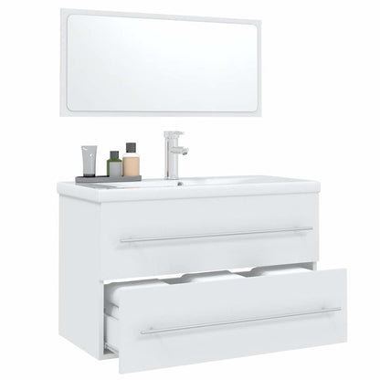 Set Mobili da Bagno 3 pz Bianco