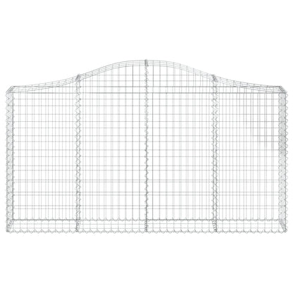 Cesto Gabbione ad Arco 200x30x100/120 cm Ferro Zincato