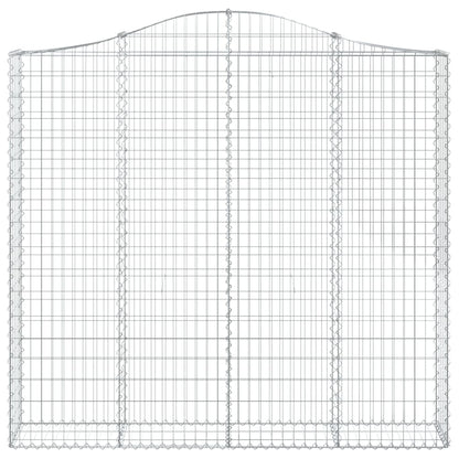 Cesto Gabbione ad Arco 200x30x180/200 cm Ferro Zincato