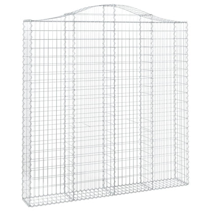 Cesto Gabbione ad Arco 200x30x200/220 cm Ferro Zincato