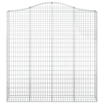 Cesto Gabbione ad Arco 200x30x200/220 cm Ferro Zincato