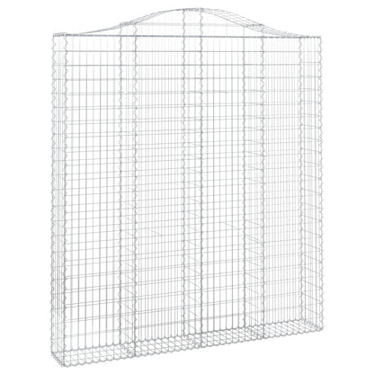 Cesto Gabbione ad Arco 200x30x220/240 cm Ferro Zincato