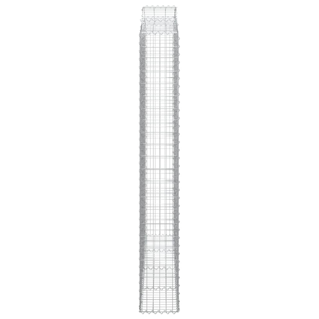 Cesto Gabbione ad Arco 200x30x220/240 cm Ferro Zincato