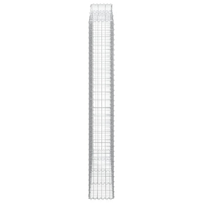 Cesto Gabbione ad Arco 200x30x220/240 cm Ferro Zincato