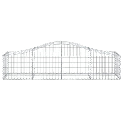 Cesto Gabbione ad Arco 200x50x40/60 cm Ferro Zincato