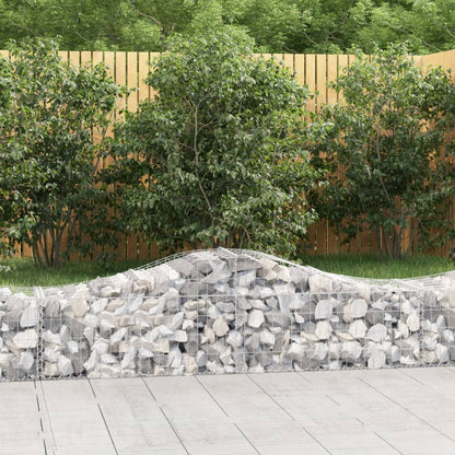 Cesto Gabbione ad Arco 200x50x40/60 cm Ferro Zincato