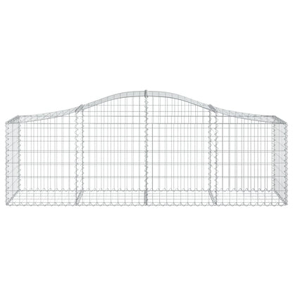 Cesto Gabbione ad Arco 200x50x60/80 cm Ferro Zincato