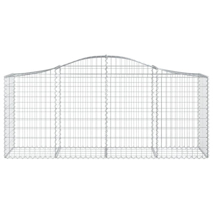 Cesto Gabbione ad Arco 200x50x80/100 cm Ferro Zincato