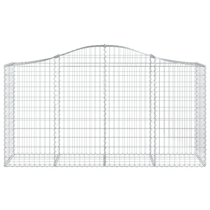 Cesto Gabbione ad Arco 200x50x100/120 cm Ferro Zincato