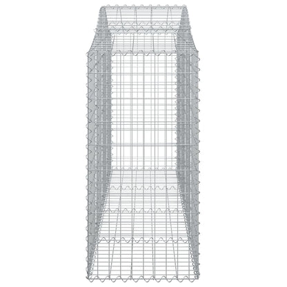 Cesto Gabbione ad Arco 200x50x100/120 cm Ferro Zincato