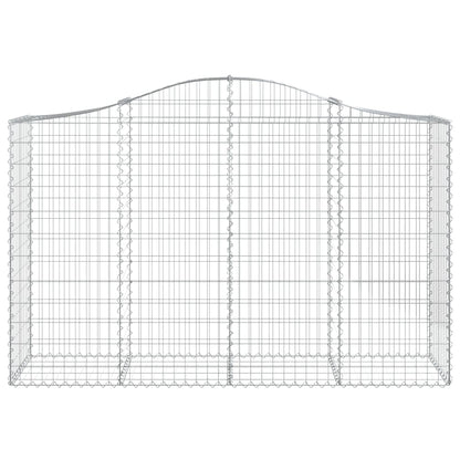 Cesto Gabbione ad Arco 200x50x120/140 cm Ferro Zincato