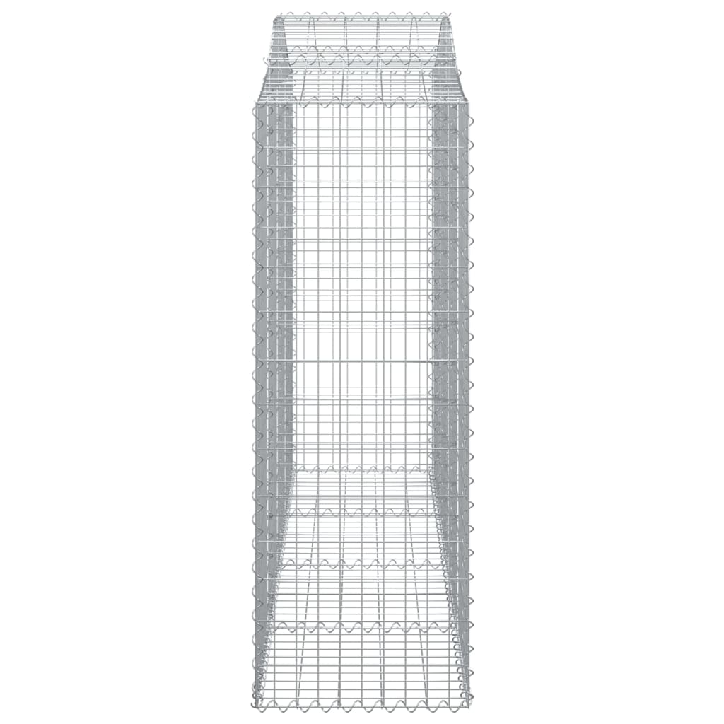 Cesto Gabbione ad Arco 200x50x140/160 cm Ferro Zincato