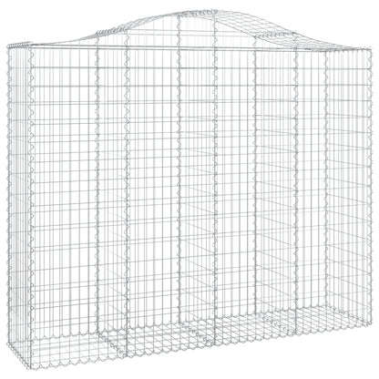 Cesto Gabbione ad Arco 200x50x160/180 cm Ferro Zincato