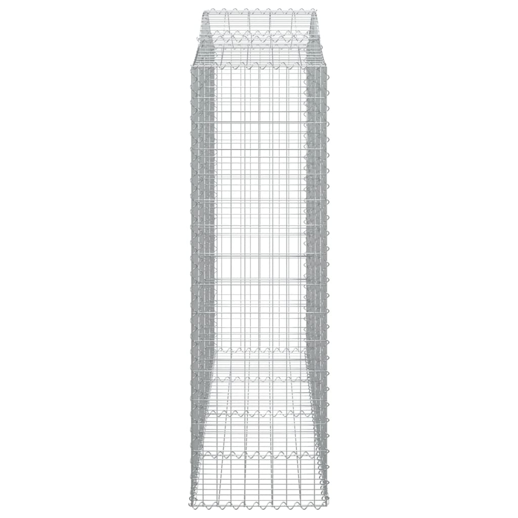 Cesto Gabbione ad Arco 200x50x160/180 cm Ferro Zincato