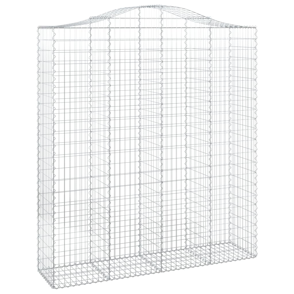 Cesto Gabbione ad Arco 200x50x220/240 cm Ferro Zincato