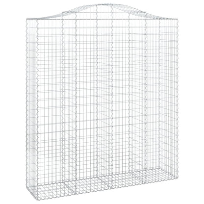 Cesto Gabbione ad Arco 200x50x220/240 cm Ferro Zincato