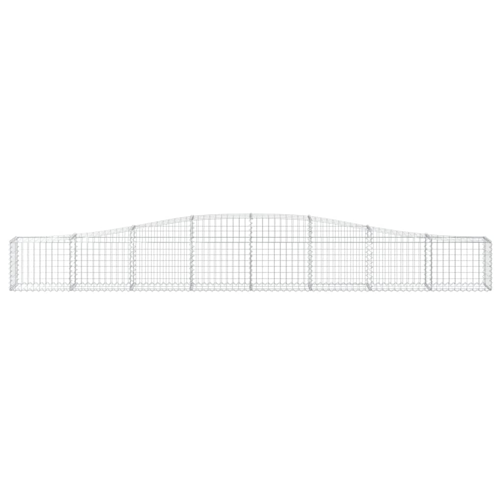 Cesto Gabbione ad Arco 400x30x40/60 cm Ferro Zincato