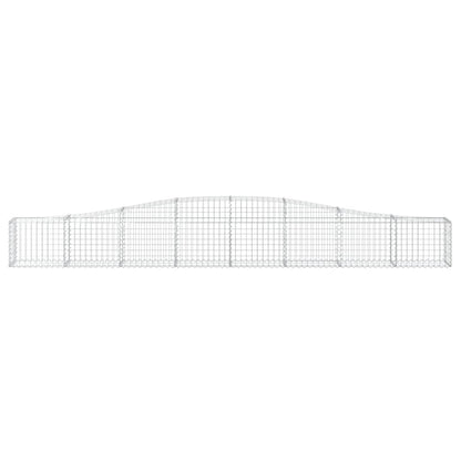 Cesto Gabbione ad Arco 400x30x40/60 cm Ferro Zincato